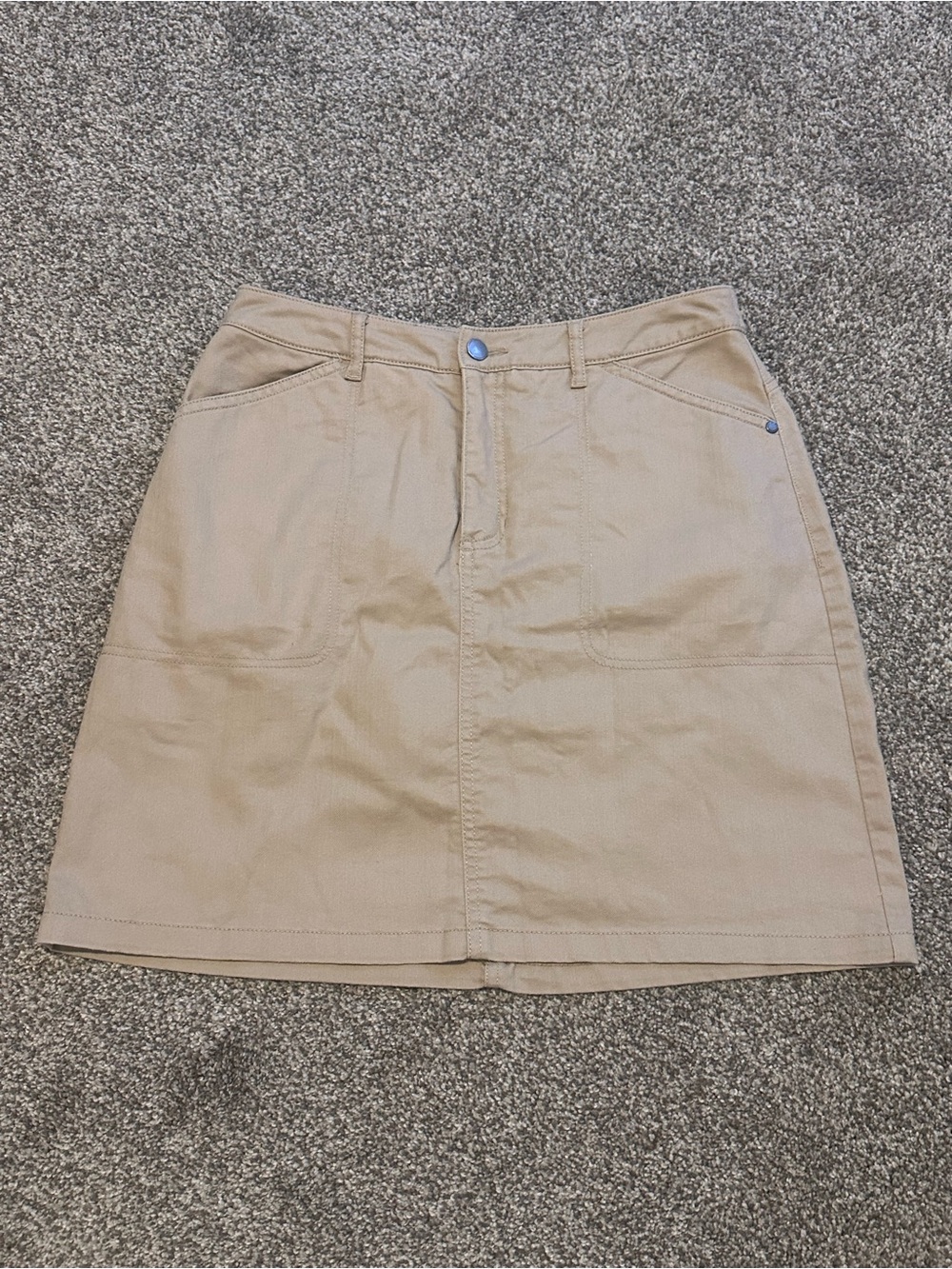 Croft & Barrow Beige Skort with Front Pockets